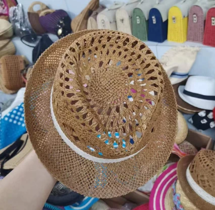 سانس لینے کے قابل کاغذ کی کھوکھلی سمر ہیٹ