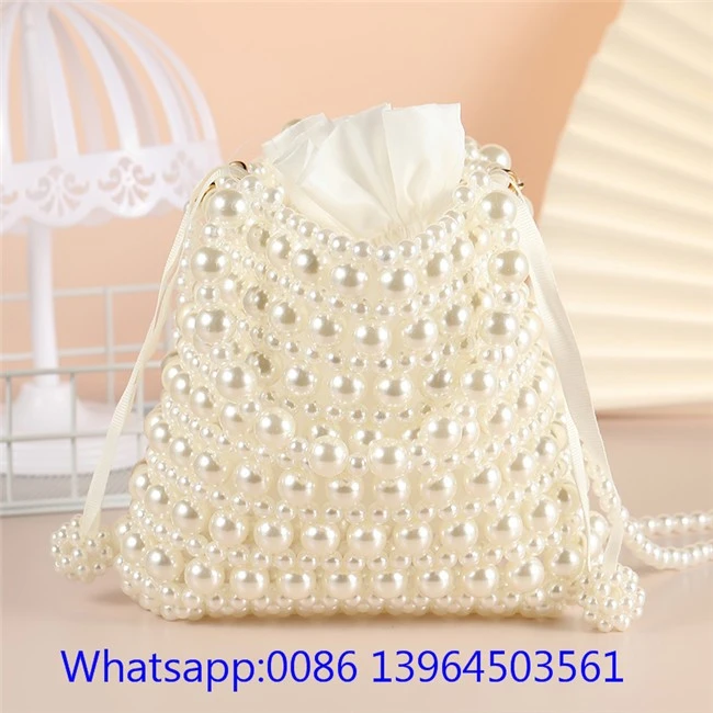 خواتین کے لئے غلط پرل ہینڈ بیگ