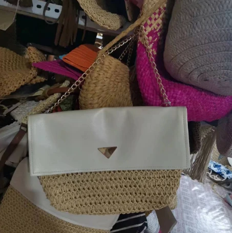 بڑے سائز کے ہاتھ سے تیار خواتین بیچ بیگ
