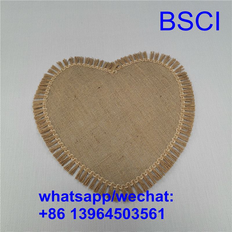 ٹیسل کے ساتھ گول پلیس میٹ