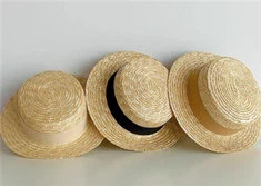 قدرتی گندم سے بنے ہوئے خواتین موسم گرما کی ٹوپی