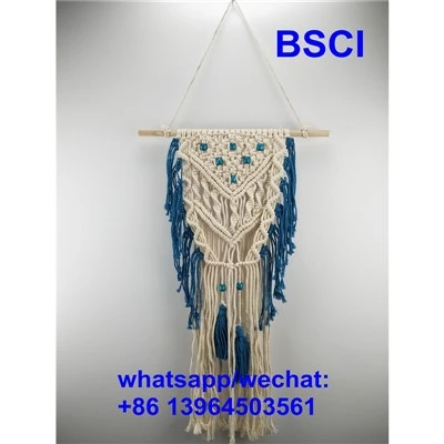 کپاس کی رسی وال ٹیپسٹری