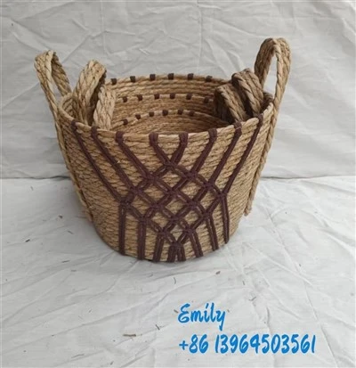 ہاتھ سے بنے ہوئے سیگراس اسٹوریج ٹوکریاں