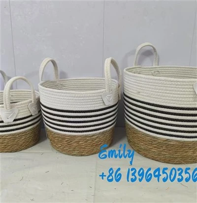 قدرتی آرائشی بِن ٹوکریاں